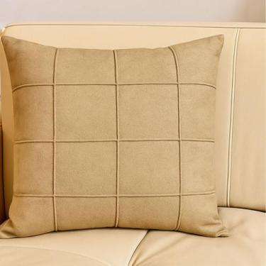 Imagem de Capa de almofada tecido boucle drapeadas cores 45x45cm - CIA DAS ALMOF