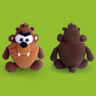Imagem de Kit Amigurumi Looney Tunes - Taz - Corrente