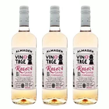 Imagem de Kit 3 Vinho Almadén Vintage Rosé Shiraz Tempranillo 750ml