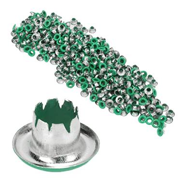 Imagem de Cffuvros Botões de Estalo de 500Pcs, Suavização Plana Brilhante e Leves de Costura Colorida para Modificação de Roupas, Couro DIY, Calçados, Tendas, Bolsas, Cintos (YK4/5C20 (verde))
