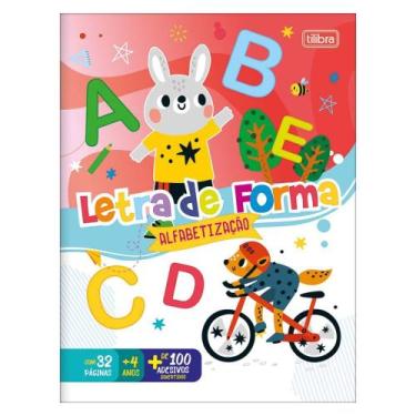 Imagem de Livro Cartilha Infantil Pedagógico de Ativididades Alfabetização Letra