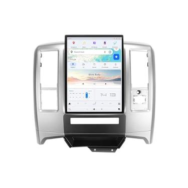 Imagem de Tela Tesla de 13,8 polegadas 8 + 128 GB Android 13 estéreo automotivo para Dodge RAM1500 Ram 1500 2500 3500 2008-2012 reprodutor multimídia de navegação GPS veicular unidade de fita autorádio (prata)