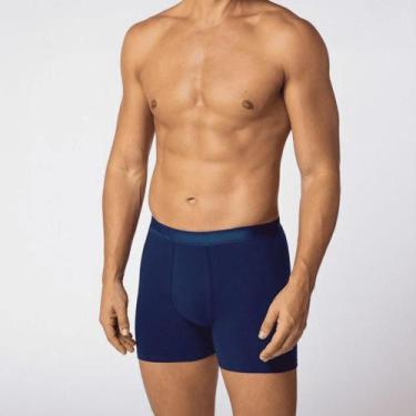 Imagem de Cueca Lupo Boxer Algodão com Elastano 615-003, Marinho, G