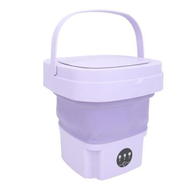 Imagem de Depisuta Máquina de lavar portátil de 11 litros, máquina de lavar dobrável com centrifugação suave automática para roupa interior meias, máquina de lavar roupa com limpeza (Plugue da UE)