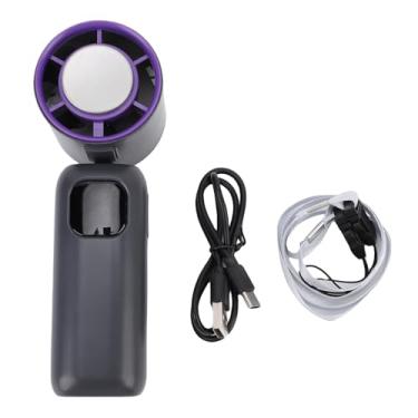 Imagem de Aramox Ventilador de Pescoço Portátil, Ventilador de Resfriamento Semicondutor Com 199 Velocidades e Bateria Recarregável, Ventilador USB Portátil Externo Interno para Viagem, Fluxo de