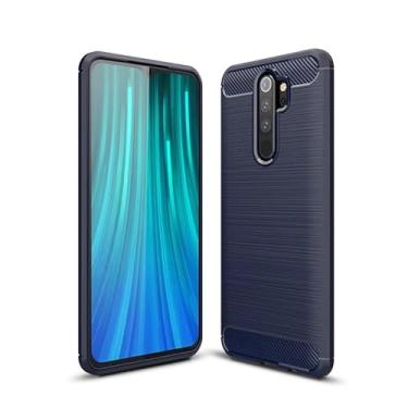 Imagem de Capa Case Xíaomi Redmi Note 8 Pro (Tela 6.53) Carbon Fiber Anti Impacto (Azul)