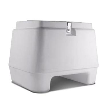 Imagem de Baú Bauleto Moto Traseiro 80 Litros Plástico Injetado BP-06 (Branco)