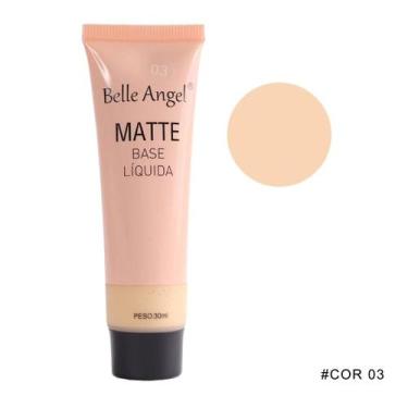 Imagem de BASE LÍQUIDA MATTE BELLE ANGEL 30ml 5 TONS DE PELE, COR 3