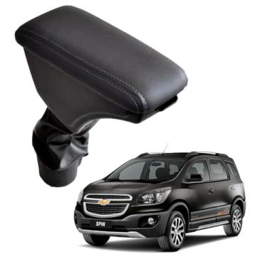 Imagem de Apoio Descanso de Braço Com Porta Objetos Para Spin 2012 a 2023 (Grafite - Costura Grafite)