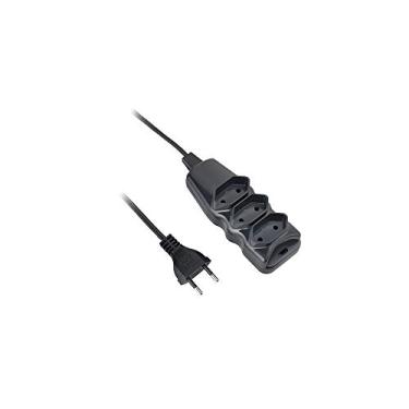 Imagem de Extensão Elétrica de 10 metros com 3 tomadas Elgin Preta, Elgin, 46REX203010M, Preto