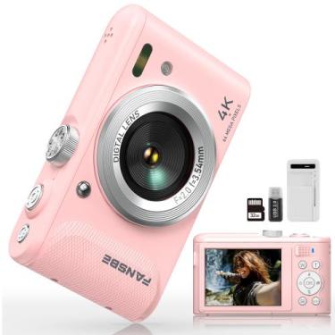 Imagem de Câmera digital Fansbe Smart Compact Portátil 4K 64MP 18X Zoom
