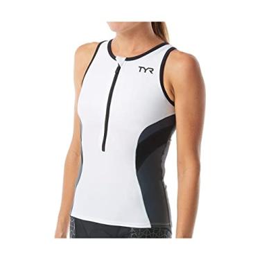 Imagem de TYR TCOFN6A135M Singlet feminino branco/cinza M