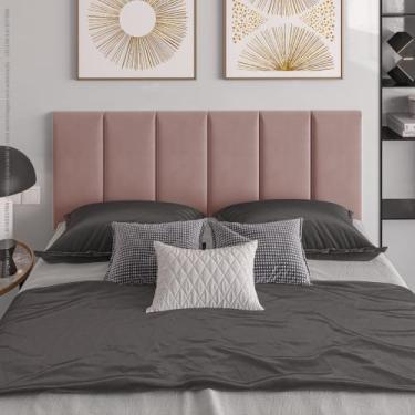 Imagem de Painel Cabeceira Box Dubai 1,60 Painel Parede Rose - JR MÓVEIS