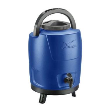 Imagem de Botijão Térmico Garrafão 9L Grande Invicta Água Suco Café, Azul