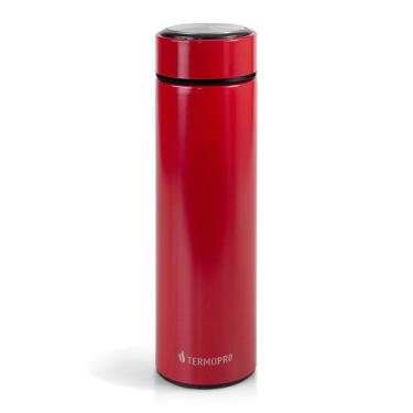 Imagem de Garrafa Squeeze Térmico Inox Vermelho Lazer Academia 500ml Termopro, V