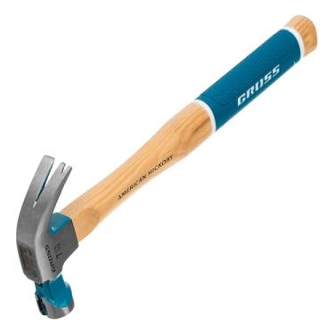 Imagem de MARTELO UNHA CABEÇA MAGNETICA 27 MM, 200 GRAMAS, CABO DE MADEIRA "NOBRE" TIPO “AMERICAN HICKORY” PUNHO EMBORRACHADO//GROSS