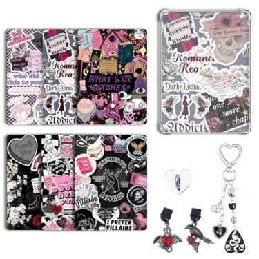 Imagem de CuddleJunk 6 peças inserções para E-Reader capa transparente e 2 peças de berloques tipo C conjunto de berloques de telefone, 17,3 cm x 12,2 cm, inserções de cartolina compatíveis com tablets de