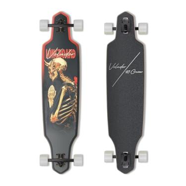 Imagem de VOLADOR Urban Freeride Pro Longboard Cruiser 101,6 cm | Deck de madeira de bordo canadense e caminhão Kingpin reverso forjado | Configuração completa para viagens urbanas (oração)