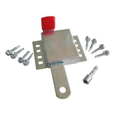 Imagem de Generic Fechadura de porta de garagem, acessórios de hardware para fechadura de porta de garagem de alta resistência, trava deslizante de fácil instalação