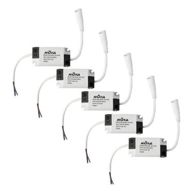 Imagem de 2X Kit 5 Driver Reator Fonte Plafon Painel Led 18W A 25W Biv