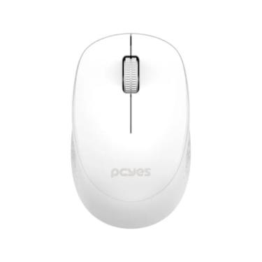 Imagem de MOUSE MOVER WHITE SEM FIO SILENT CLICK 1600 DPI PMMWSCW- BRANCO – PCYES