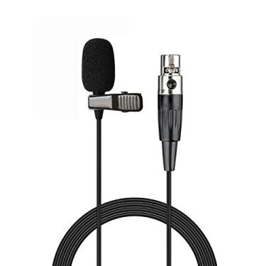 Imagem de Sujeetec Microfone Lavalier de lapela compatível com transmissor sem fio Shure - Microfone condensador unidirecional - Mini plugue XLR TA4F
