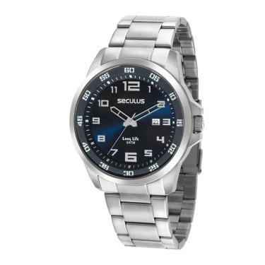 Imagem de Relógio Seculus Masculino 44011G0Svna1 Casual Prateado