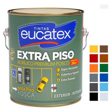 Imagem de Tinta Extra Piso Galão 3,6L Eucatex - Cores, Branco