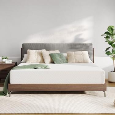 Imagem de Novilla Colchão Queen, colchão Queen Size de espuma viscoelástica de 30,5 cm com espuma confortável para alívio de pressão e sono fresco, capa lavável removível, média firme