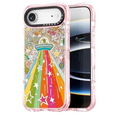 Imagem de Rosarnnah Capa para iPhone Air fofa - compatível com Magsafe - Capa de telefone à prova de choque com proteção contra quedas de grau militar de 6 m - Design Alien ET engraçado para 17 Air (6,5