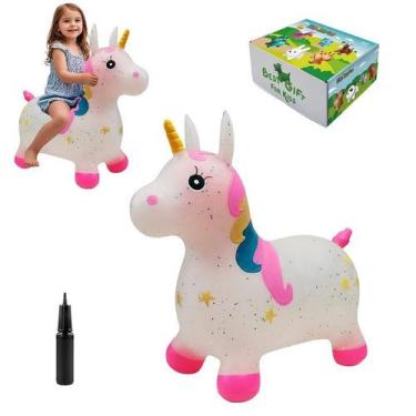 Imagem de Bouncy Horse HotMax Unicorn para menina de 2 anos rosa