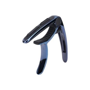 Imagem de RiToEasysports Capo de Guitarra, Liga de Zinco de 6 Cordões de Guitarra Acústica Capo Com Porta (Azul)