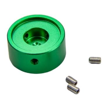 Imagem de MERIGLARE Tampa do botão do pedal de guitarra, pedal de com parafuso, acessórios de reparo, substitui a tampa prego pé para pedais de efeito de guitarra, Verde