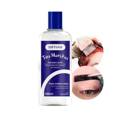 Imagem de Tira Manchas Tinta de Cabelo da Pele Sabonete Líquido Testa Orelha Mão