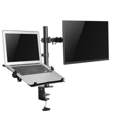 Imagem de Suporte de Mesa Duplo para Monitor e Notebook TM22NB - Central Suporte