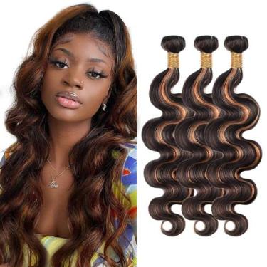 Imagem de Pacotes de cabelo Vinmdonm Highlight Body Wave P1B/30 35-45cm 3 pacote
