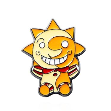 Imagem de Colar FNAF Sun & Moon Friendship - 5 noites Freddy Fazbear Chain - Presente de fantasia FNAF para crianças, homens, mulheres e fãs, Liga de aço, Sem Pedra Preciosa