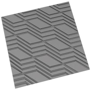 Imagem de Placa De Cimento Sorriso Cinza 49x49cm - Artesanal Placa De Cimento 49x49 Sorriso Cinza Artesanal