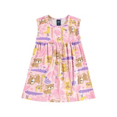 Imagem de Vestido Estampado Infantil Bee Loop, Rosa, 1