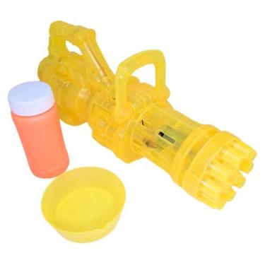 Imagem de Pistola Lança De Bolhas Sabão A Pilha De Brinquedo Infantil Com LED 13