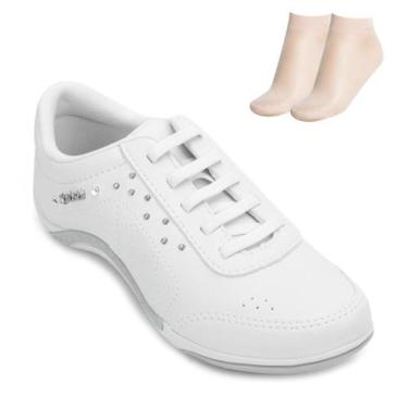 Imagem de Tênis Kolosh Casual e Meia KL22-C1296, 35, Branco