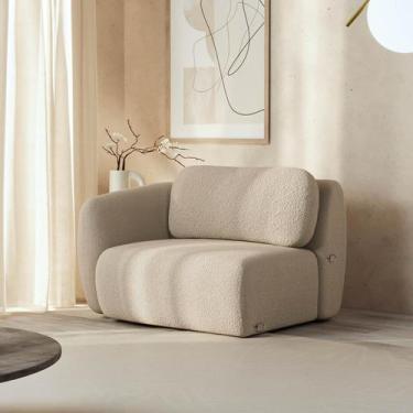 Imagem de Sofá Modular 100cm com Braço Esquerdo Orla CabeCasa MadeiraOriginals -
