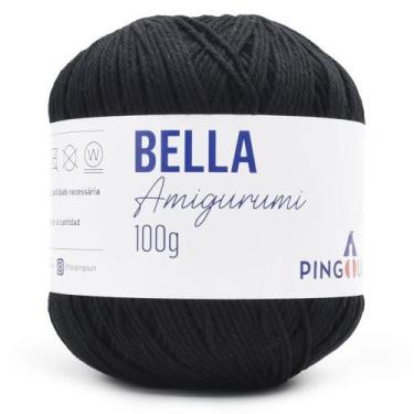 Imagem de Linha Bella Amigurumi 100g - Pingouin, 100 PRETO