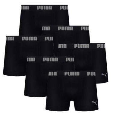 Imagem de 6 Cuecas Boxer Box Sem Costura Masculina Adulta Microfibra - Selene, P