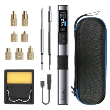 Imagem de FNIRSI Kit de ferramentas de ferro de solda HS-02A com porca de inserção de calor M2-M8