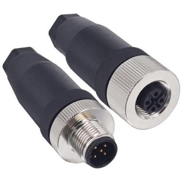 Imagem de Conector Lonlonty M12 de 5 pinos macho e fêmea Aviation IP67