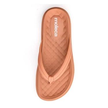 Imagem de Chinelo Moleca Flatform Casual Leve, 35, Nude