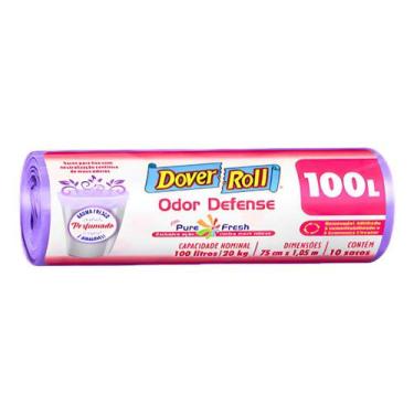Imagem de Saco De Lixo Banheiro Anti Odor Defense Com Aroma 100 Litros 10 unidad