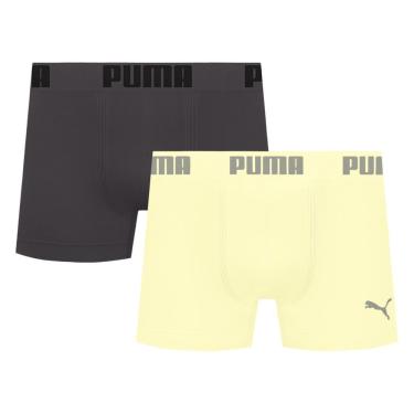 Imagem de Kit 2 Cuecas Puma Boxer Sem Costura Masculina