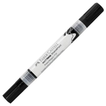 Imagem de Marcador Duo Multimark Artistico Cor Preto 712 - Faber Castell